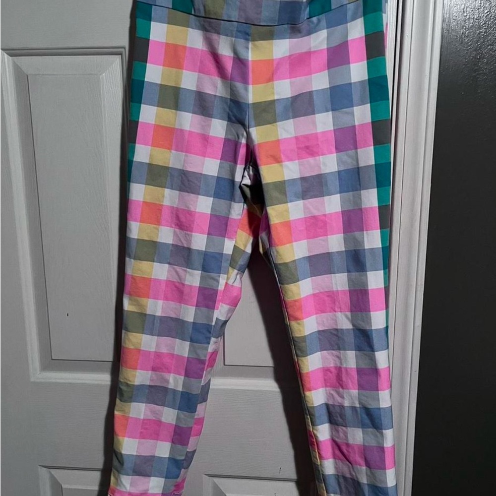 Crown and Ivy cropped multi colored pants Sz 12